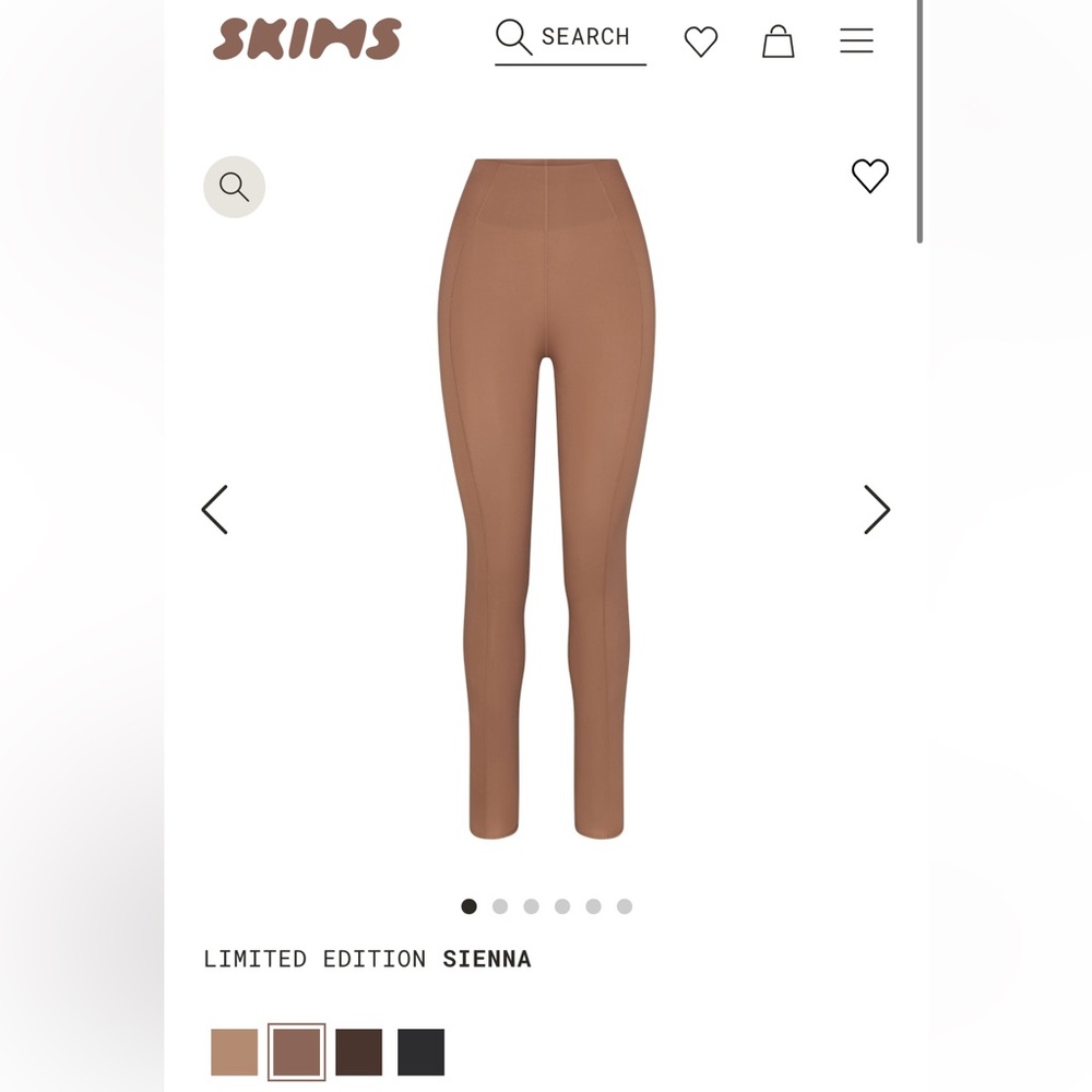 NWT north face x skims refina leggings sienna size large